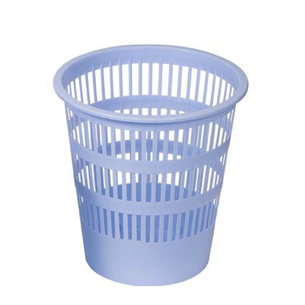 CORBEILLE A PAPIER PLATIQUE BLEU PASTEL REF 307-37.