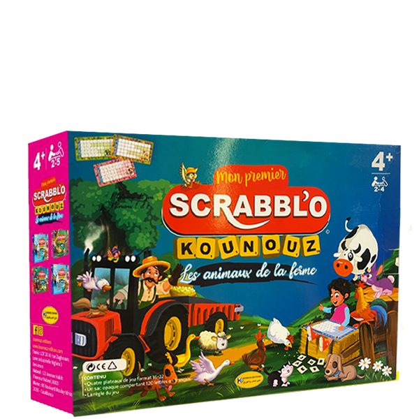 Scrabblo Les Animaux de la Ferme.