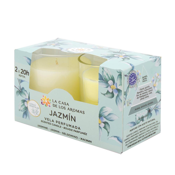 2 PACK BOUGIES PARFUMEES JASMIN · 2 X 100 G.