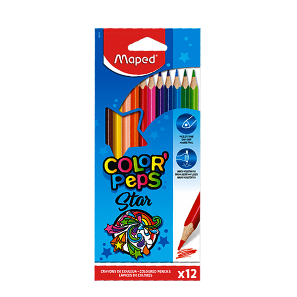 Paquet de 12 Crayon Couleur Maped.