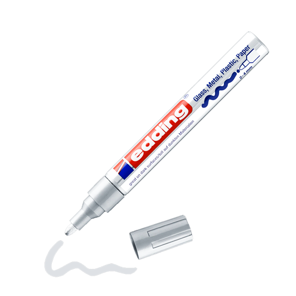 MARQUEUR DECO EDDING LAQUE ARGENT 750/054.