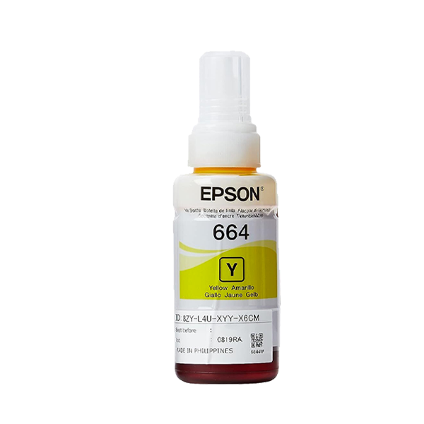 BOUTEILLE D'ENCRE ADAPTABLE EPSON T6641 YELLOW 100 ML.