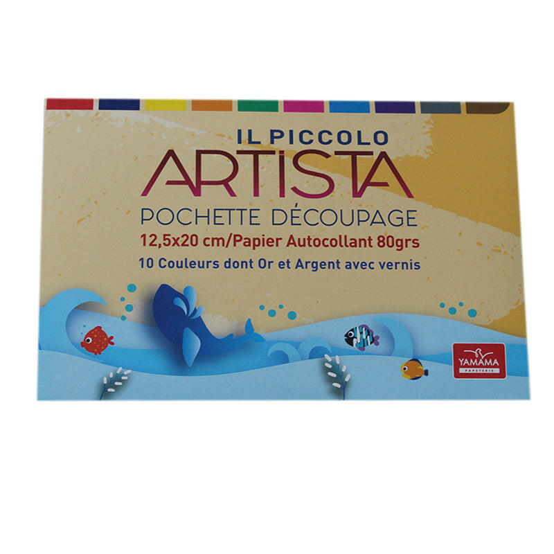 POCH DECOUPAGE L ARTISTA PM AUTOCOLLANT YAMAMA.