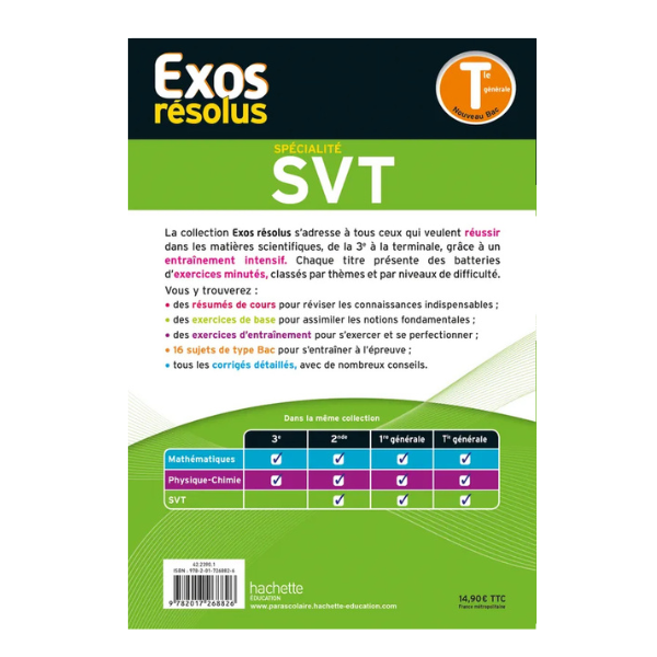 EXOS RESOLUS SPECIALITE SVT TLE