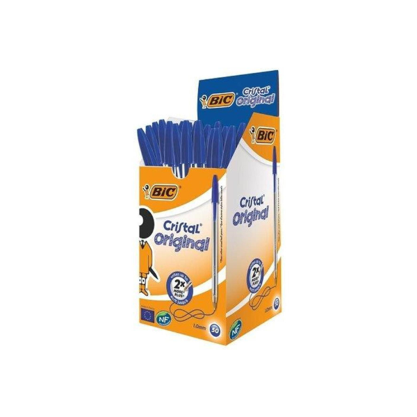 Lot de 50 Stylos BIC Cristal – bleu