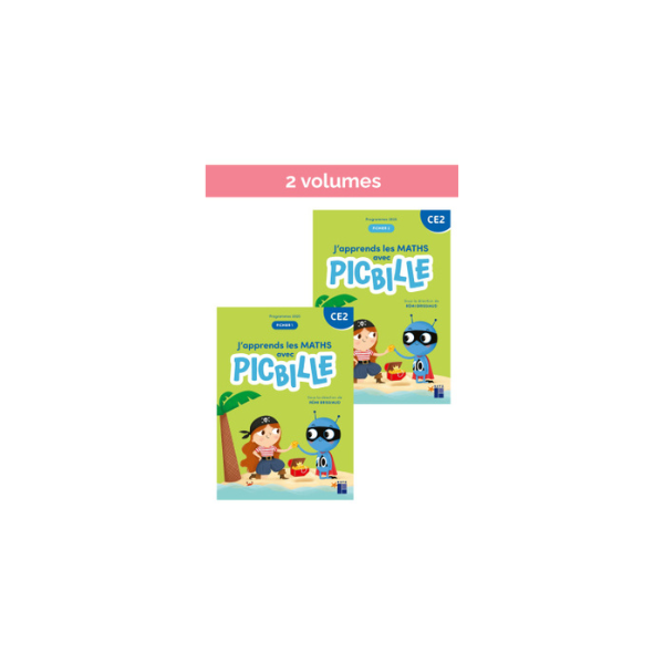 j'apprend les maths avec picbille en 2 volumes 2025 CE2