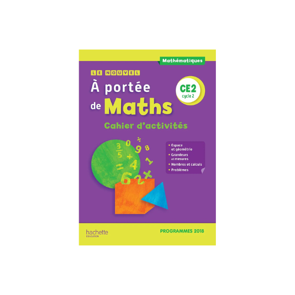 A PORTEE DE MATHS CAHIER EDITION HACHETTE