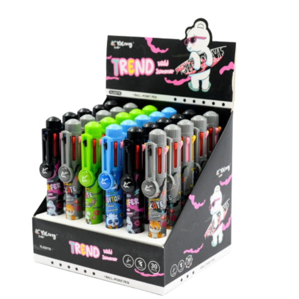 STYLO A BILLE YALONG TREND 8 COULEURS