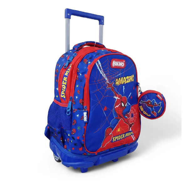 SAC A DOS SCOLAIRE A ROULETTES SPIDER MEN KALINO 10188