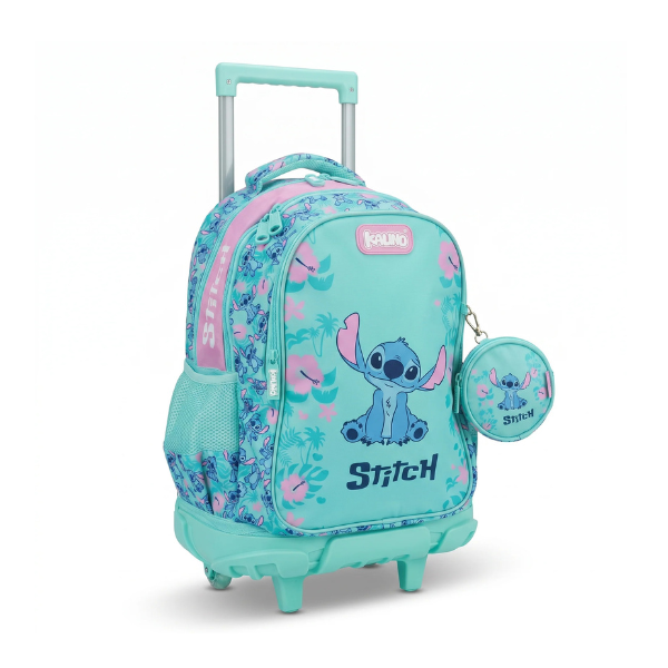 SAC A DOS SCOLAIRE A ROULETTES STITCH KALINO 10187