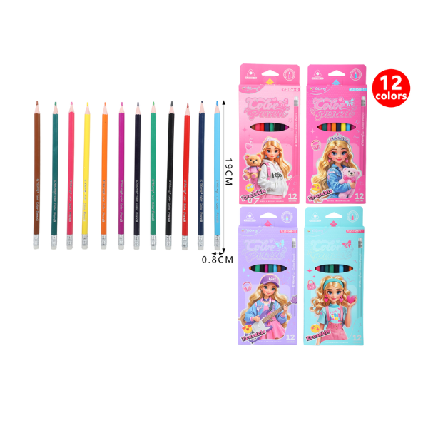 CRAYON COULEUR 12/18 YALONG YL251068-12