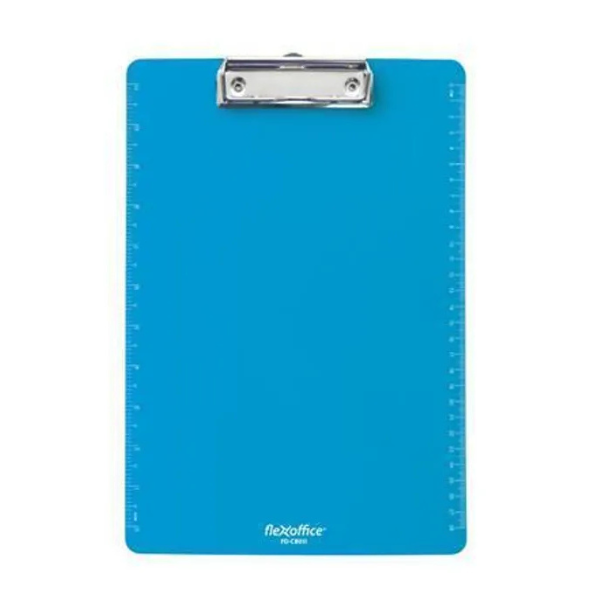 PORTE-BLOC PINCE FLEXOFFICE BLEU REF FO-CB011