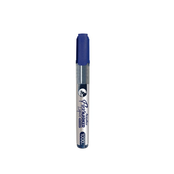 MARQUEUR TABLEAU BLANC FLEXOFFICE BLEU REF FO-WB016