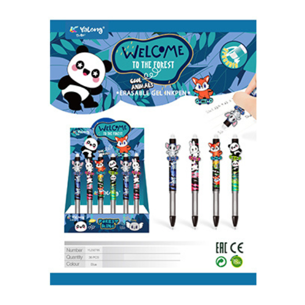 STYLO RETRACTABLE YALONG TIC TAC GEL BLEU YL232785
