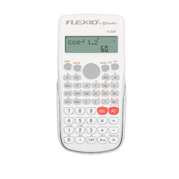 CALCULATRICE SCIENTIFIQUE FLEXIO FLEXOFFICE NOIR REF FX509