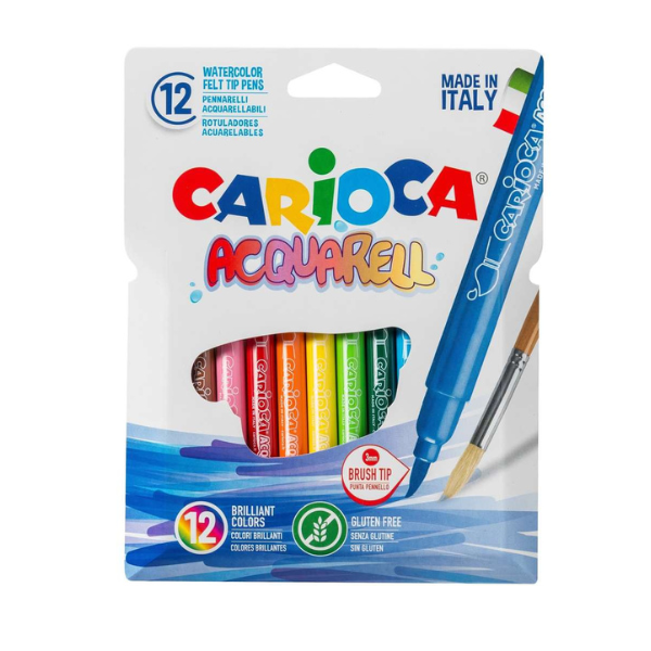 FEUTRE DE 12 AQUARELLE CARIOCA 42753