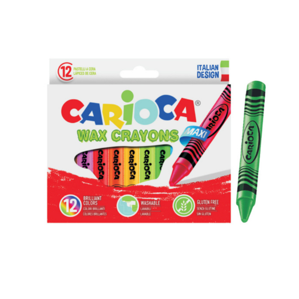 CRAYON DE CIRE DE 12 COULEUR MAXI 42369