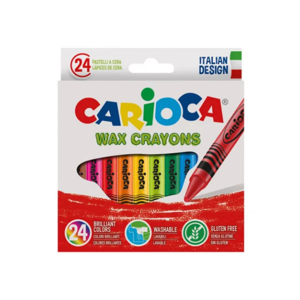 CRAYON DE CIRE WAX DE 24 CARIOCA 42366