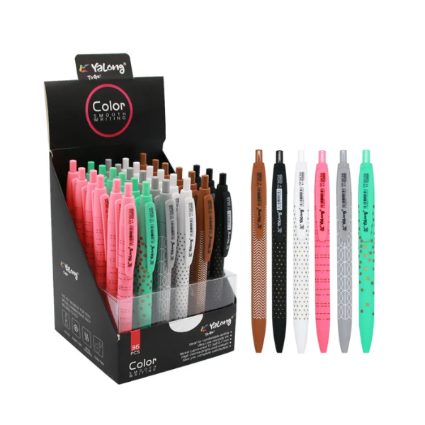 STYLO A BILLE BLEU RETRACTABLE YALONG YL25020