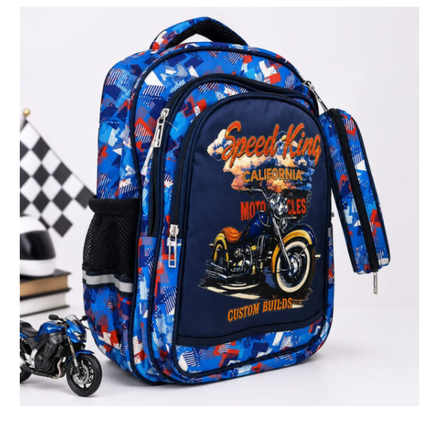 SAC A DOS + PANIER + TROUSSE MODELE 501 BLEU