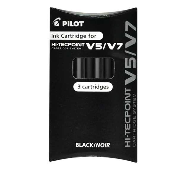 ETUI 3 CARTOUCHE  V5/V7 NOIR PILOT BXS-IC-B-S3