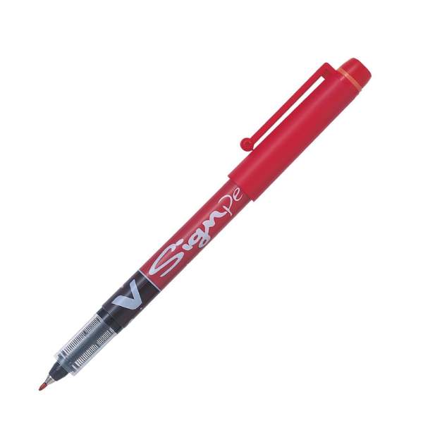 STYLO FEUTRE V-SIGNPEN ROUGE PILOT