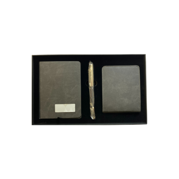 COFFRET 3P NOTEBOOK A6 + STYLO + PORTEFEUILLE