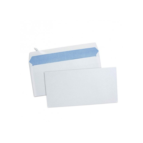 lot de 25 enveloppes blanches 11*22 SANS FENETRE RIBAT