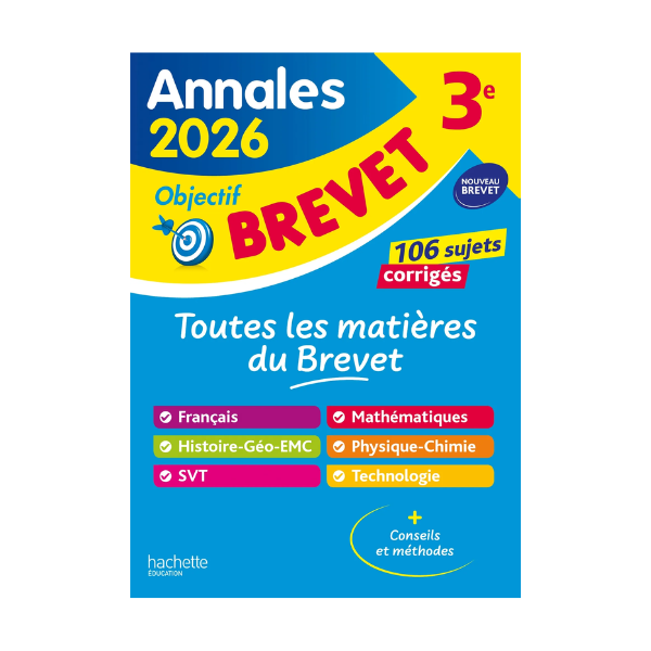 ANNALES BREVET 2026 TOUT EN UN 3E SUJETS ET CORRIGES