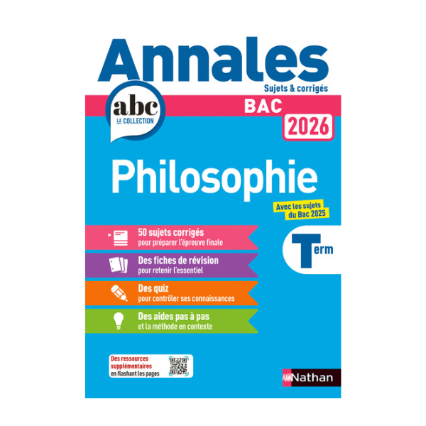 ANNALES BAC PHILOSOPHIE 2026