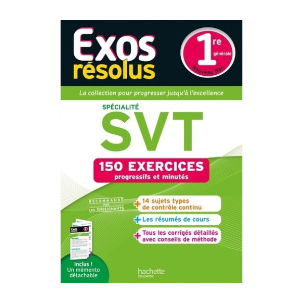 EXOS RESOLUS SPECIALITE SVT 1RE