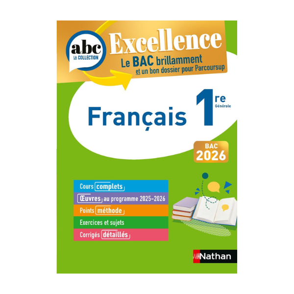 ABC BAC EXCELLENCE FRANCAIS 1RE 2026