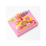 CRAYON DE CIRE PLASTIQUE 24 COULEURS  FLEXOFFICE REF PCR-C08