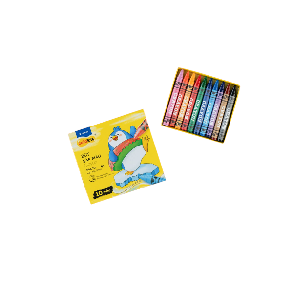 CRAYON DE CIRE 10 COULEURS FLEXOFFICE REF CR-C015