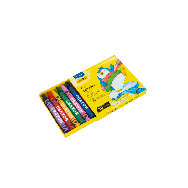 CRAYON DE CIRE 10 COULEURS FLEXOFFICE REF CR-C015