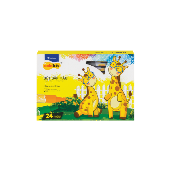 CRAYON DE CIRE 24 COULEURS FLEXOFFICE REF CR-C09