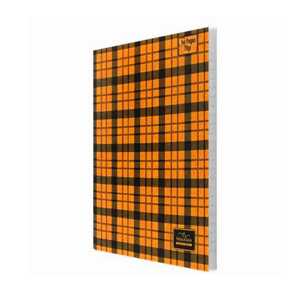 CAHIER PIQURE 96P PM CP A CARREAUX ORANGE 70G YAMAMA