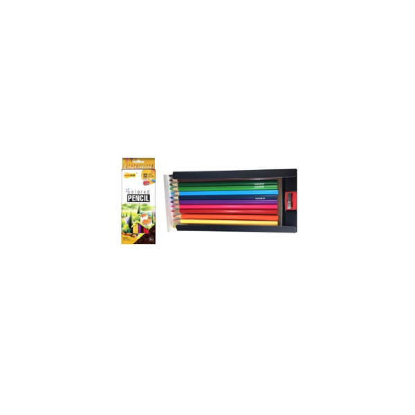CRAYON DE COULEUR 12/18 ASSORTI REF CPC-C012