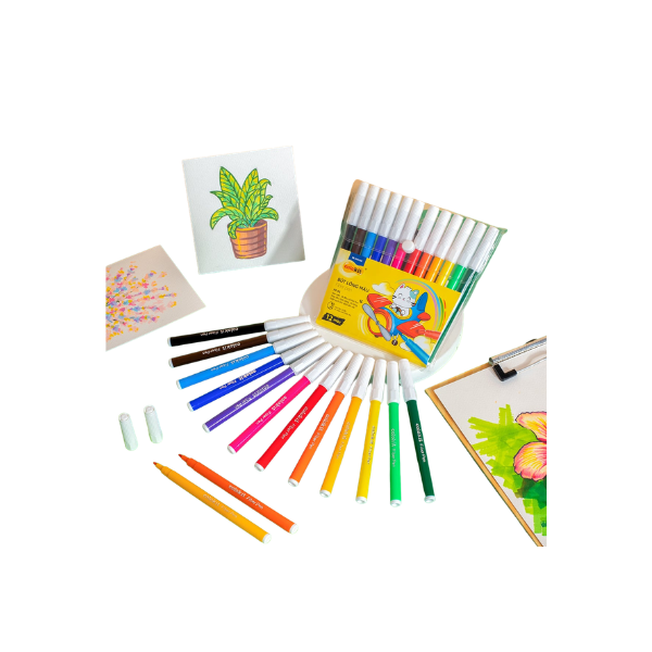 FEUTRE 12 COULEURS FLEXOFFICE REF FP-01
