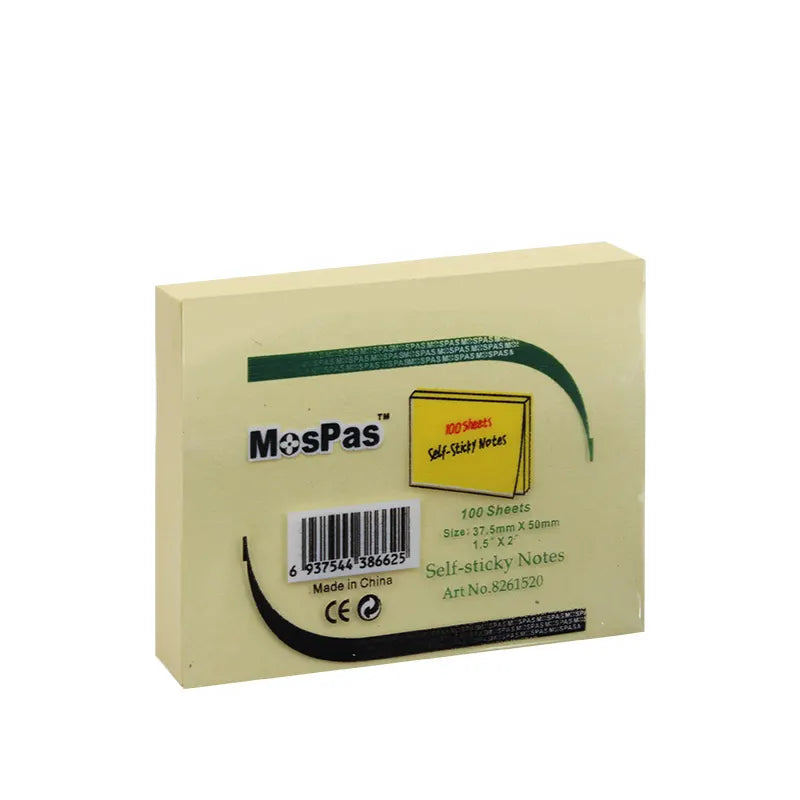 STICK NOTE MOSPAS 28*50 MM JAUNE CLAIR.
