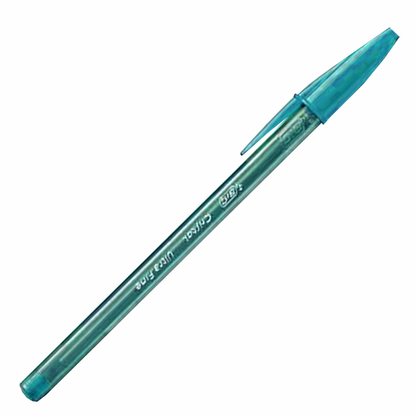 Stylo à bille Bic Ultra Fine – Turquoise.