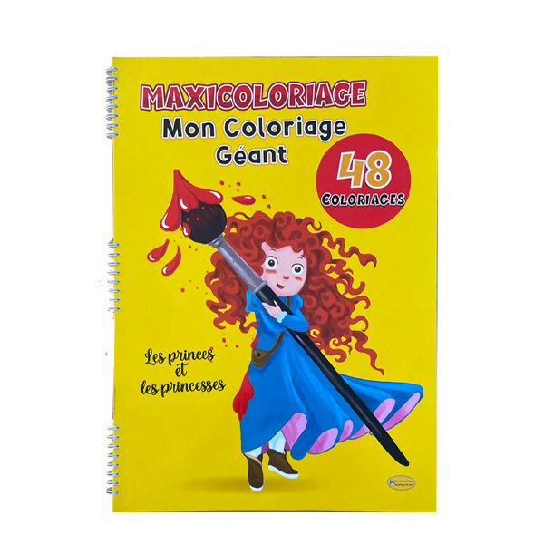 COLORIAGE MAXI PRINCE ET PRINCESSE.