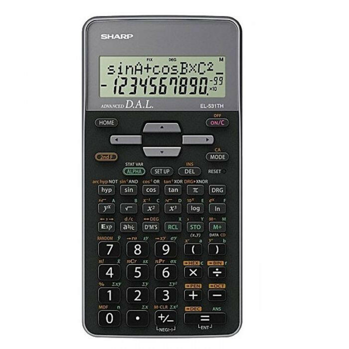 CALCULATRICE SCIENTIFIQUE SHARP EL-531THB-GY.