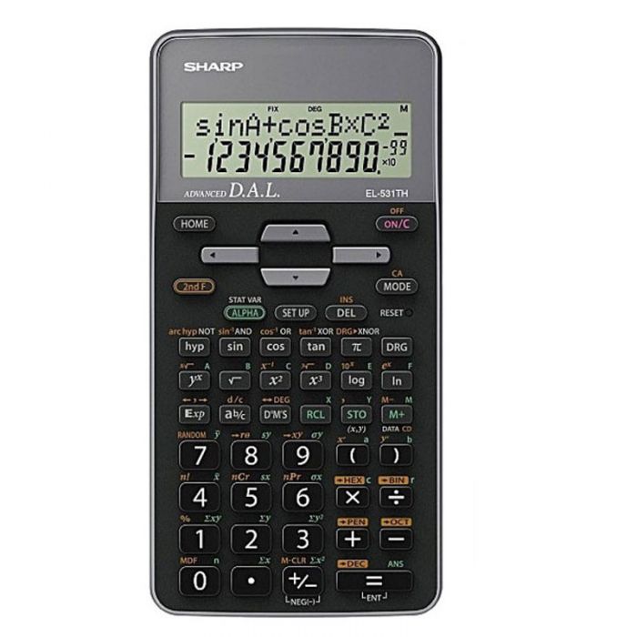 CALCULATRICE SCIENTIFIQUE SHARP EL-531THB-GY