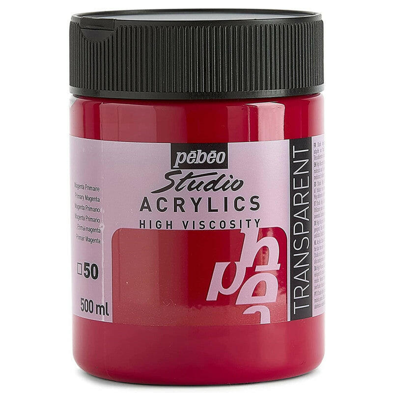 Acrylique Fine Studio 500 ml Magenta Primaire 50 PEBEO.