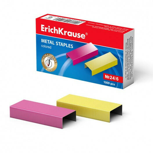 ERICHKRAUSE - Agrafes 24/6 Couleur.