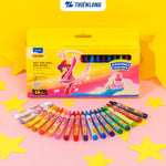 CRAYON DE CIRE ULTRA LAVABLE 18 COULEURS FLEXOFFICE REF SWCR-C002/AK