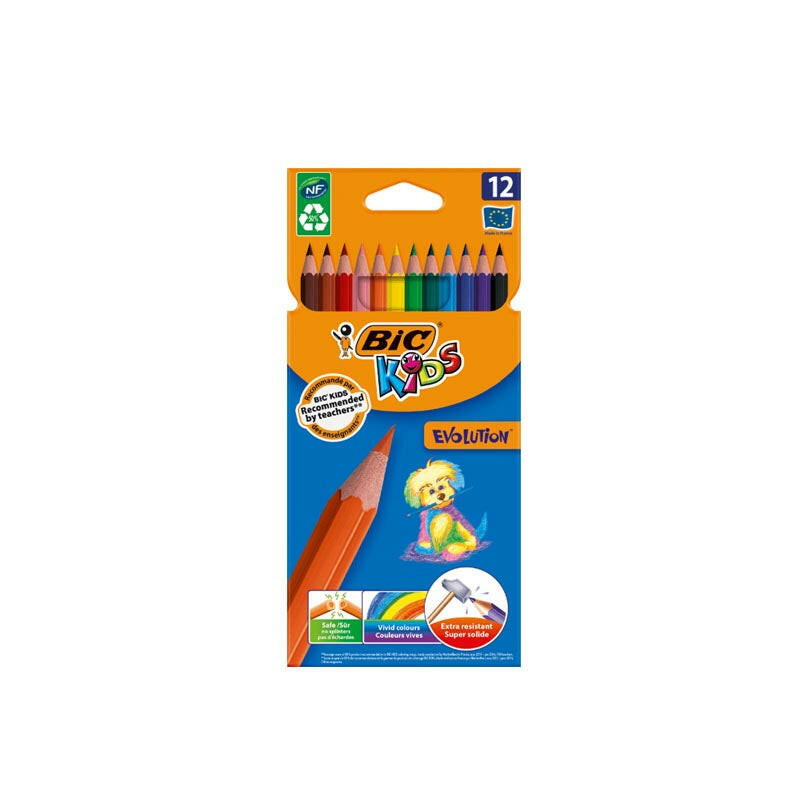 CRAYON COULEUR 12/18 EVOLUTION BC BIC.