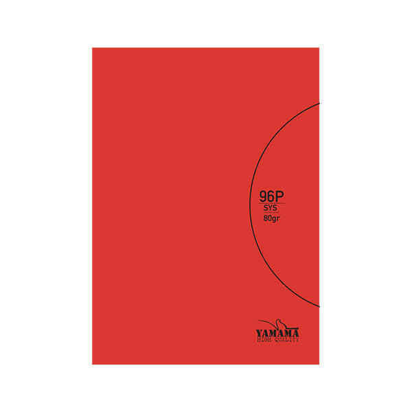 Cahier Piqûre Yamama 96p 24*32 Sys Rouge BMV Cp 80g.