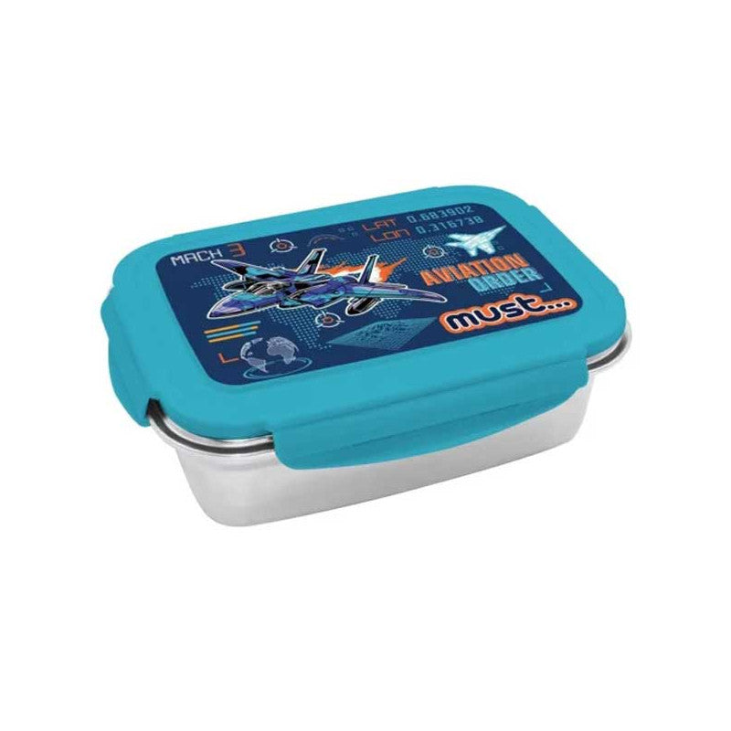 Boite à Goûter Alimentaire MUST Aviation Order 900ml avec fond en Acier Inoxydable